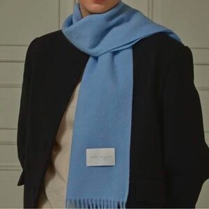 Pastel Blue Lambswool Scarf
